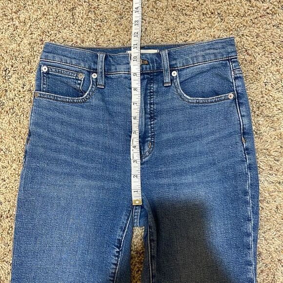 Madewell Slim Demi-Boot Hemp Denim Jeans in Enright Wash Size 25 NA931 - Picture 15 of 16
